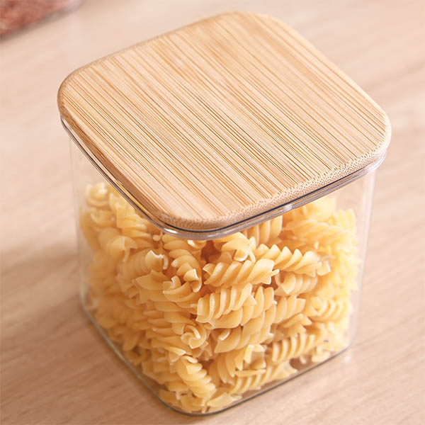 Sealed Canister with Wooden Lid