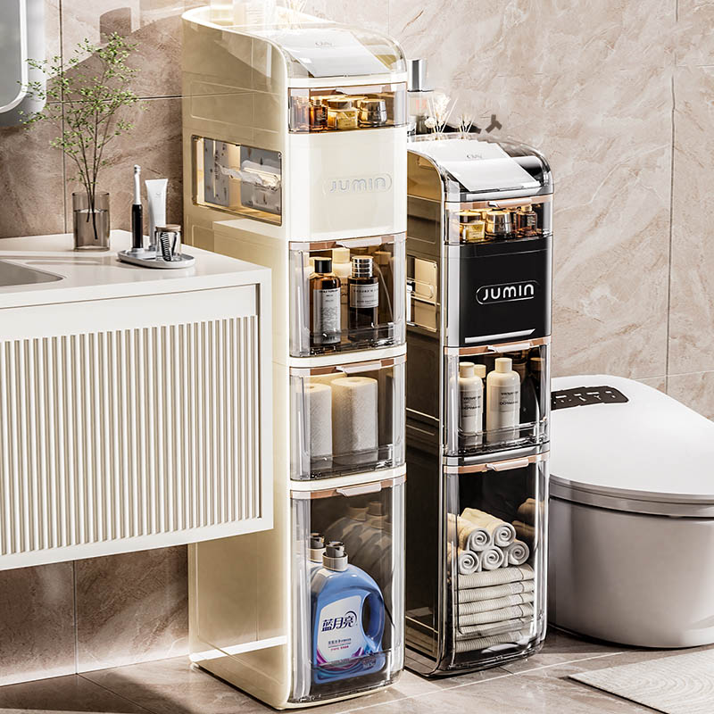 Layered Drawer Bearing Narrow Space Shelving Unit