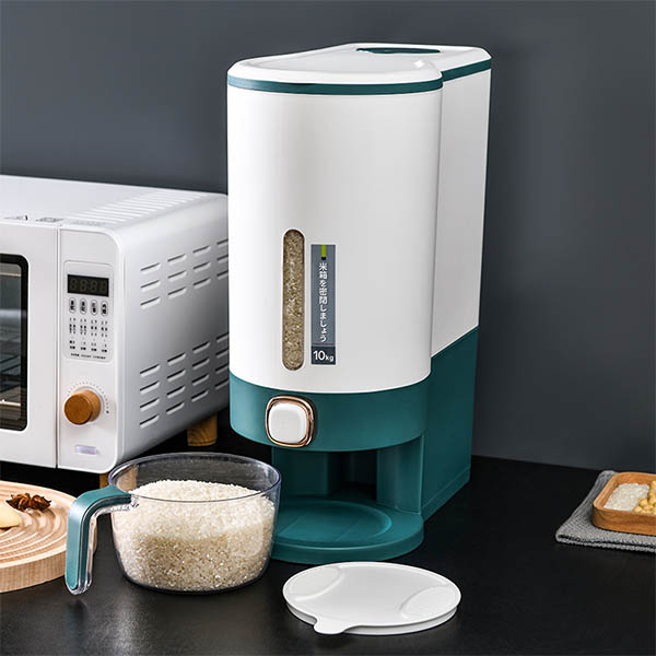 Single Press Rice Release Storage Bin
