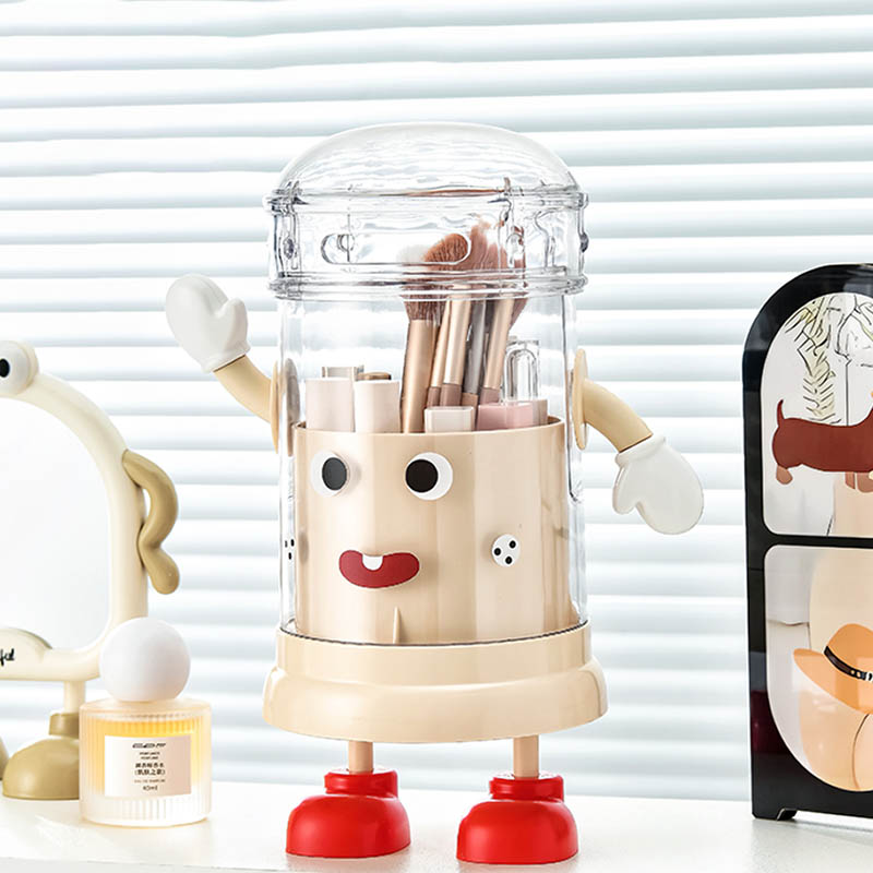 Makeup Brush Storage Box with Lid