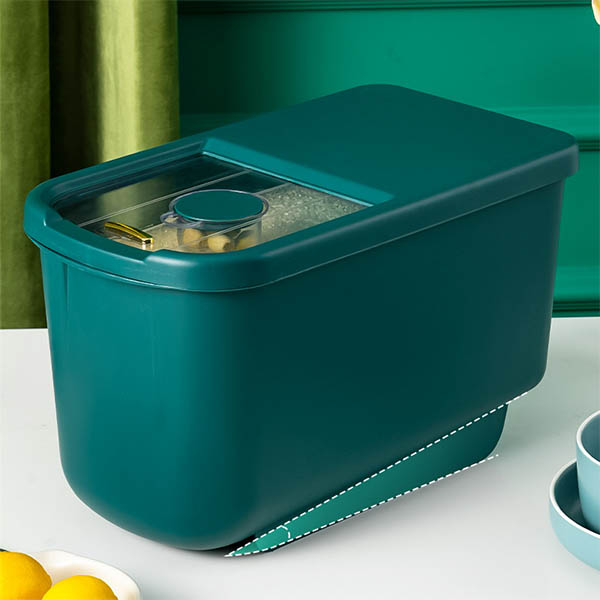 Sliding Lid Rice Storage Container